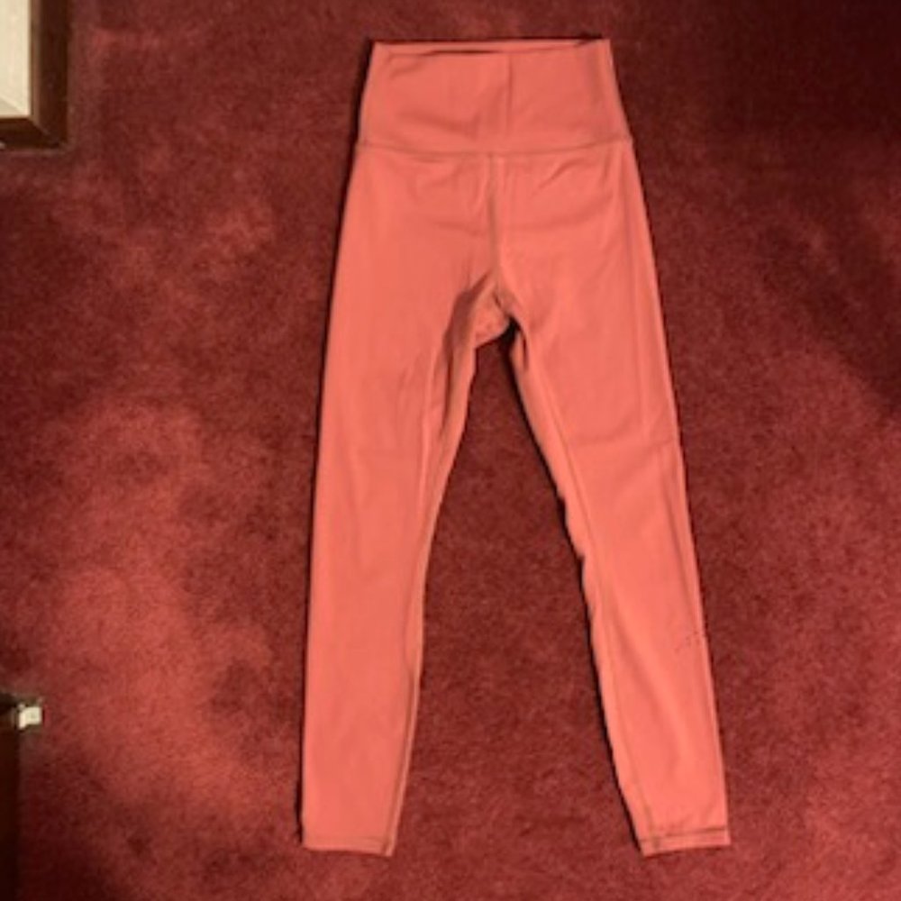 Zyia Active Burnt Orange/Rust Hi-Rise Capri Leggings Size 2